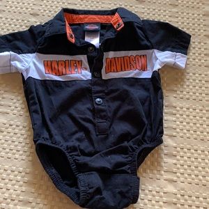 Haley-Davidson onesie